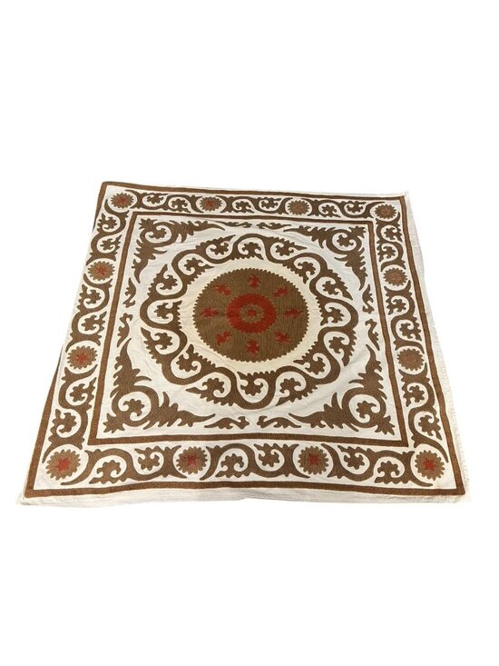 Pottery Barn Other - Pottery Barn Neila Suzani Embroidered Table cove/wall decor 48 x 46